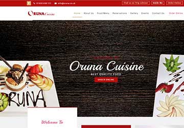 Oruna Cuisine - Online Ordering Package