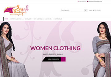 Sarah Boutique - Ecommerce Package